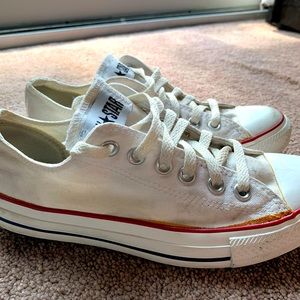 White All Star Converse Size 7